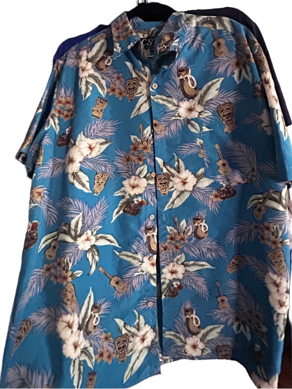 Vintage 1980s Surfside Sportswear Mens  XXL Short Sleeve Floral Hawaiian Shirt